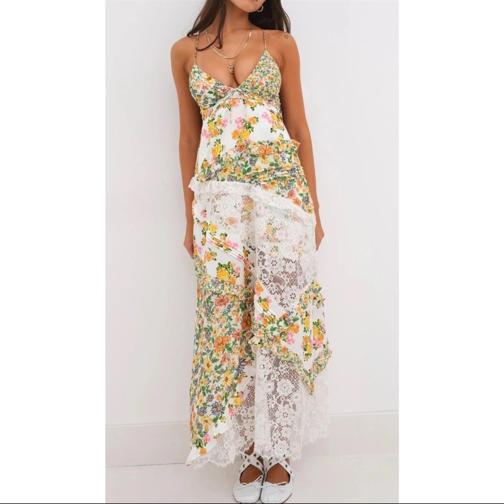 Floral Lace Maxi Dress